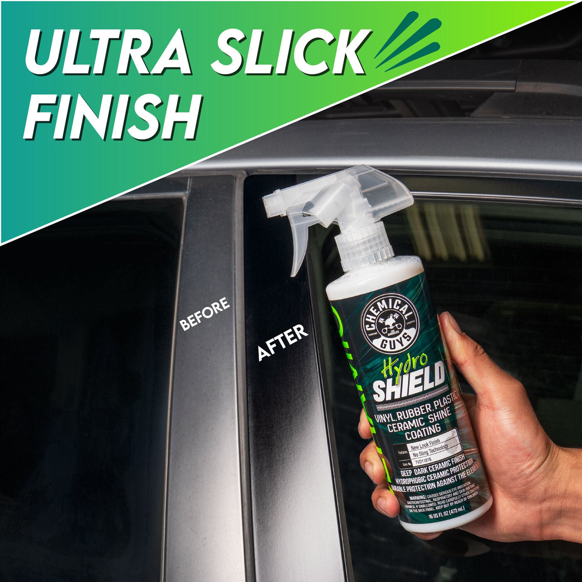 HydroShield Vinyl, Rubber, Plastic Ceramic Shine Coating - image 8