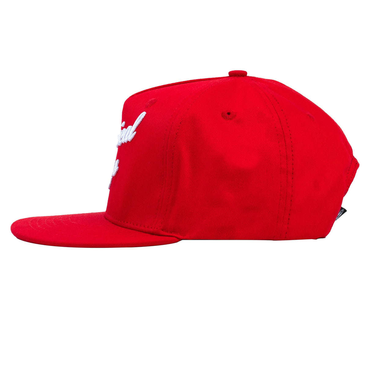 Snap-It-Back Red Script Hat - image 5