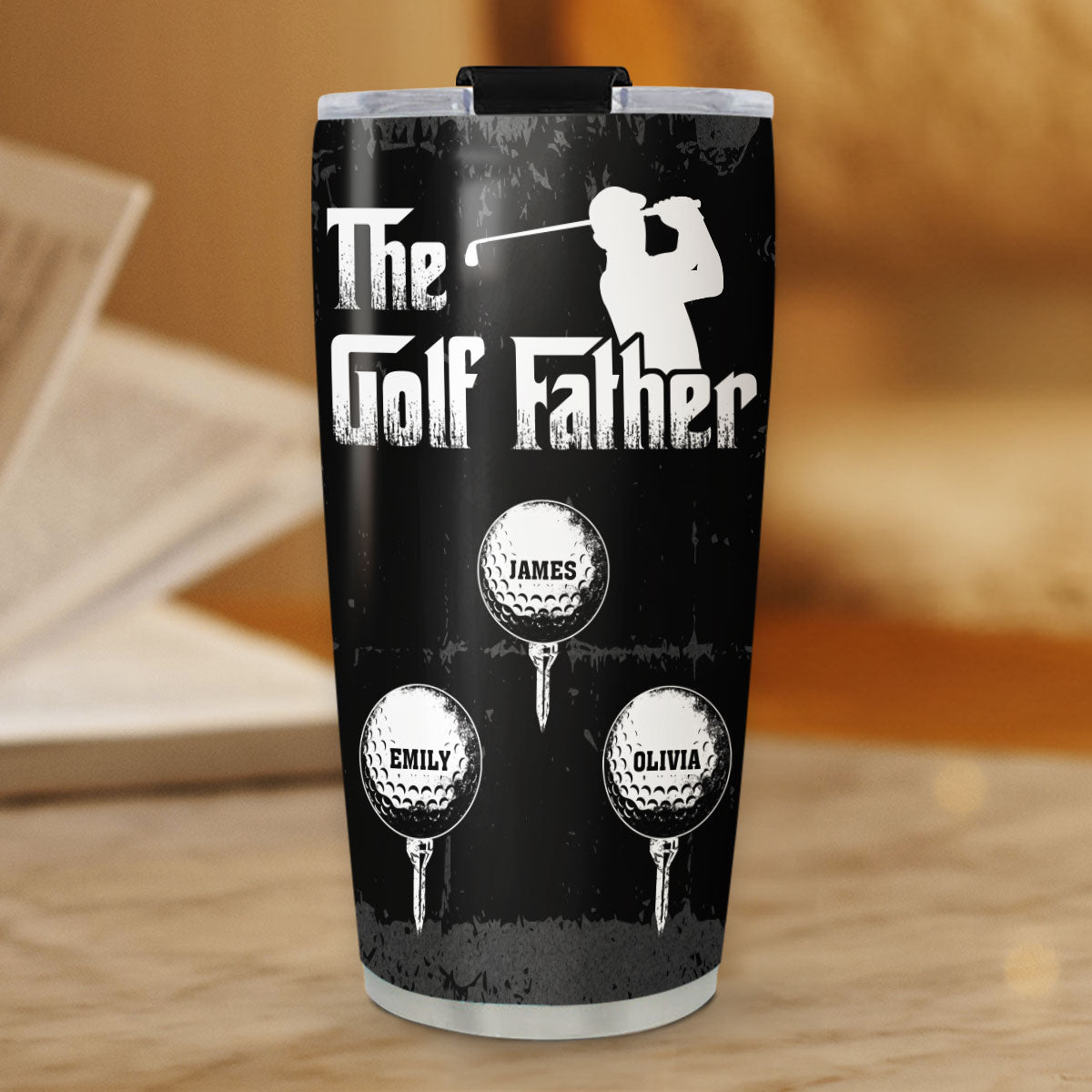 Custom Father's Day Birthday Gifts For Dad • Golf Dad - Personalized Tumbler