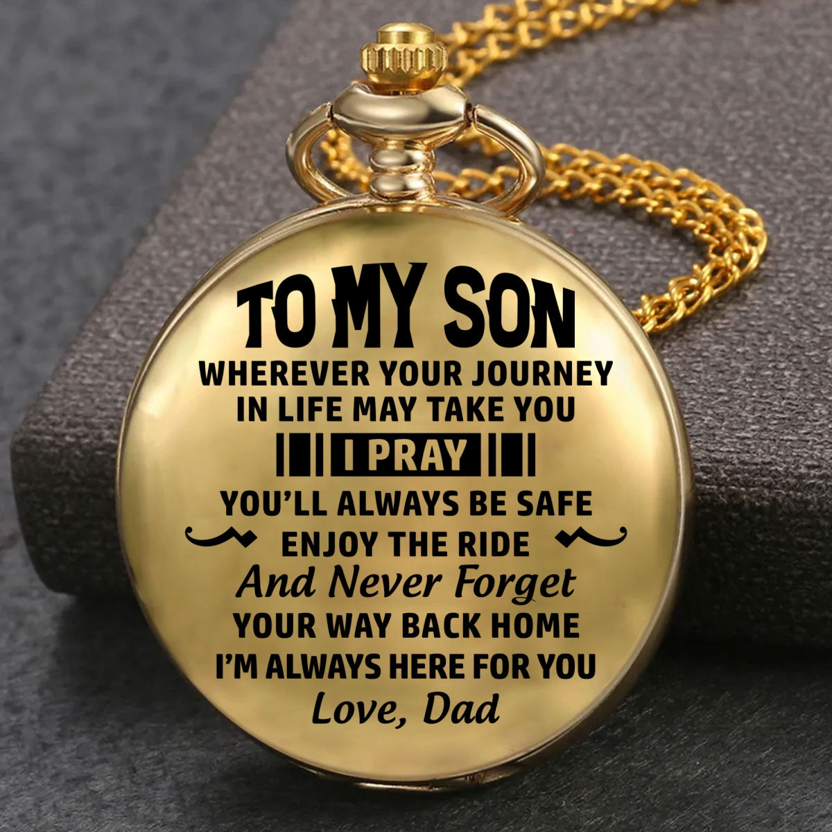Way Back Home - Personalized Pocket Watch
