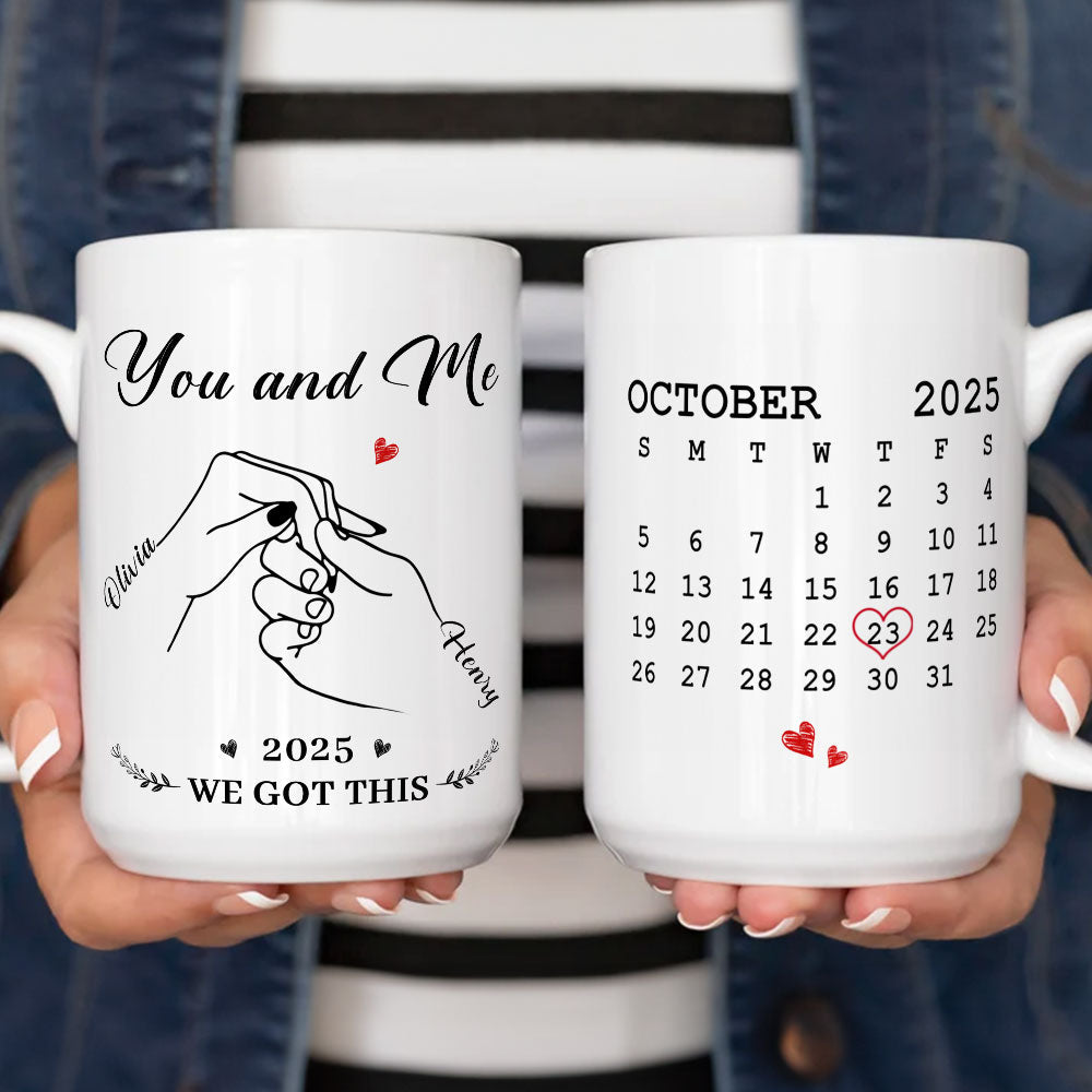 Custom Anniversary Keepsake Gifts For Couple • The Day We Chose Us - Personalized Coffee Mug