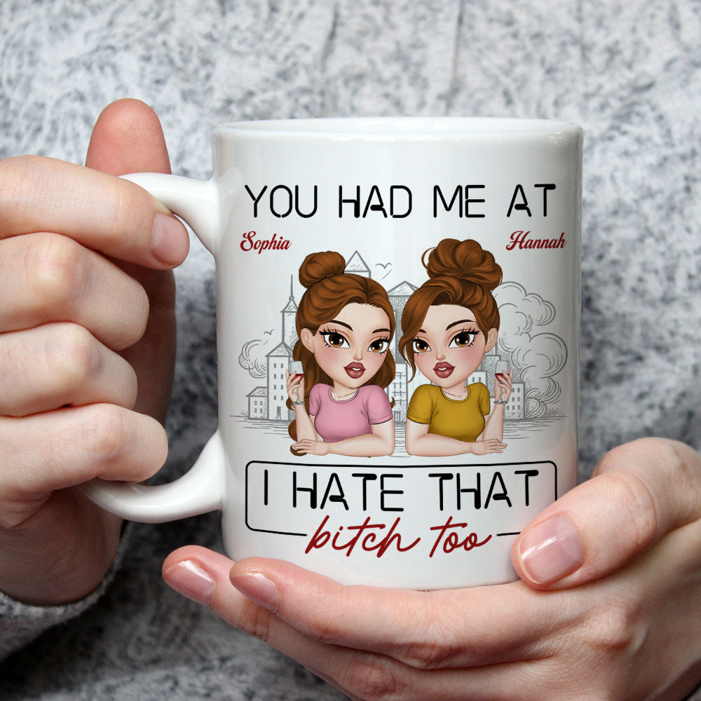 Custom Best Friend, Christmas & Birthday Friendship Keepsake Gift • Haters Make The Best Friends - Personalized Coffee Mug
