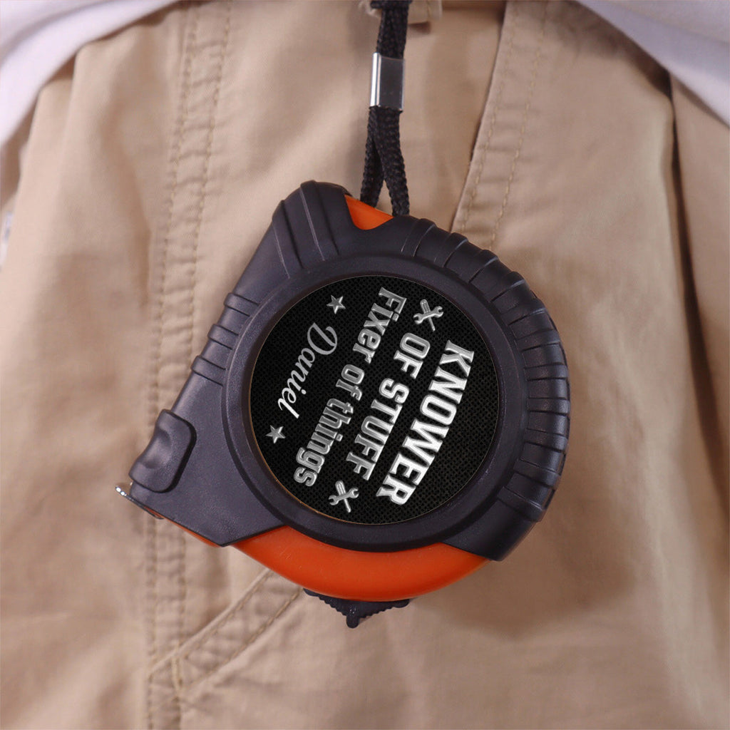 Fixer And Knower - Personalized Tape Measure