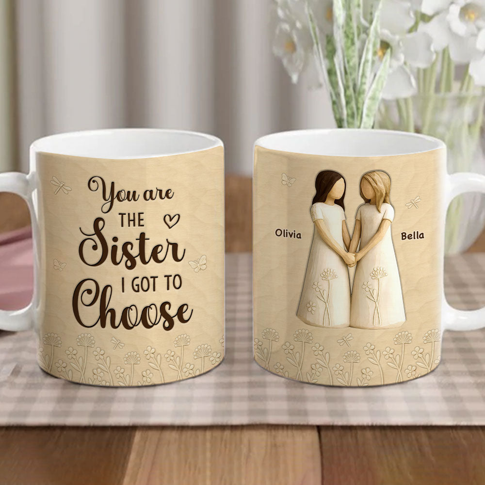 Custom Christmas & Birthday Gift For Sister • You Are The Sister - Personalized 3D Inflated Effect Coffee Mug