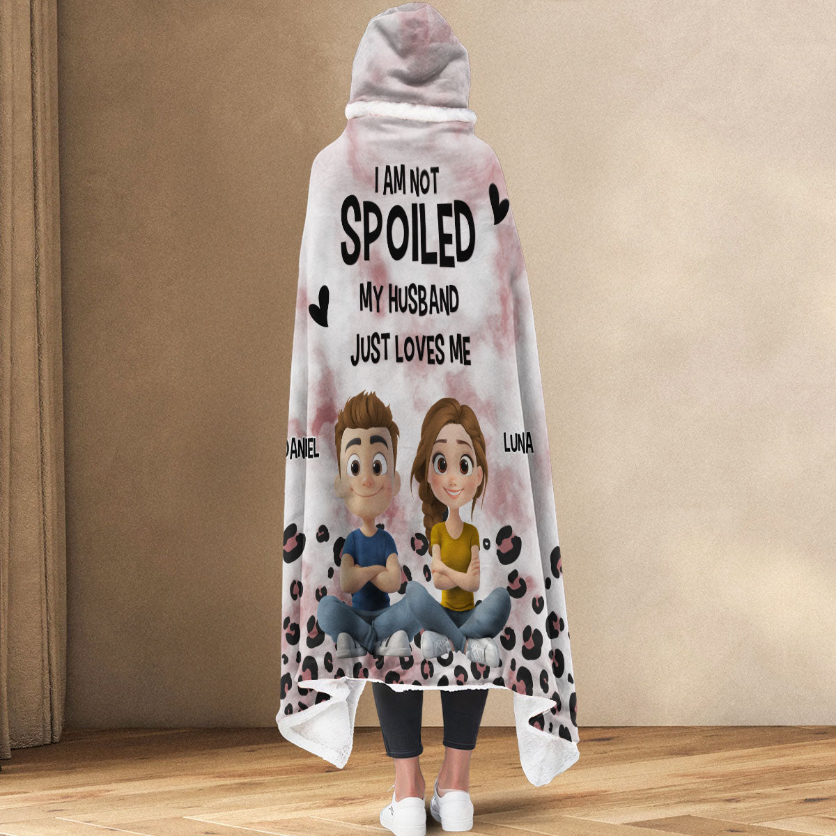 Just Loves Me - Personalized Hooded Blanket