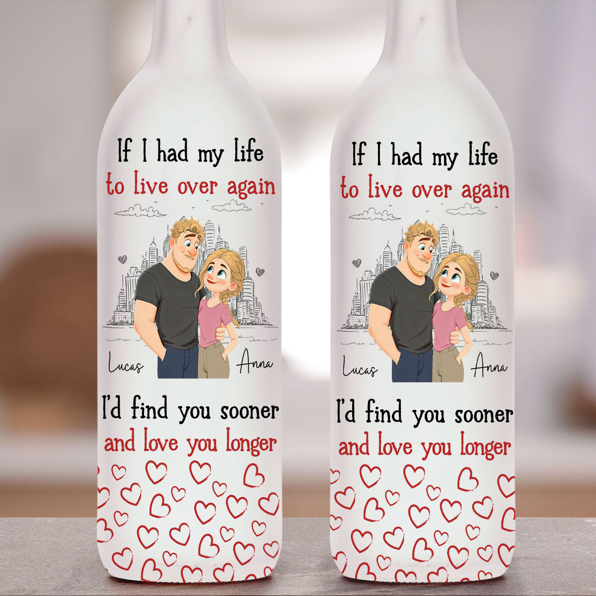 Love You So Much - Personalized Bottle Lamp