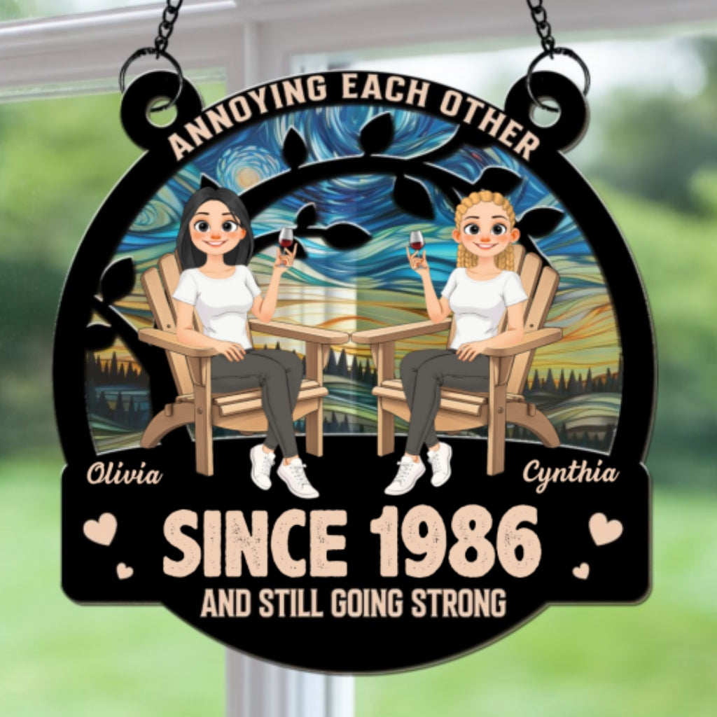 Everlasting Love 2 - Personalized Suncatcher