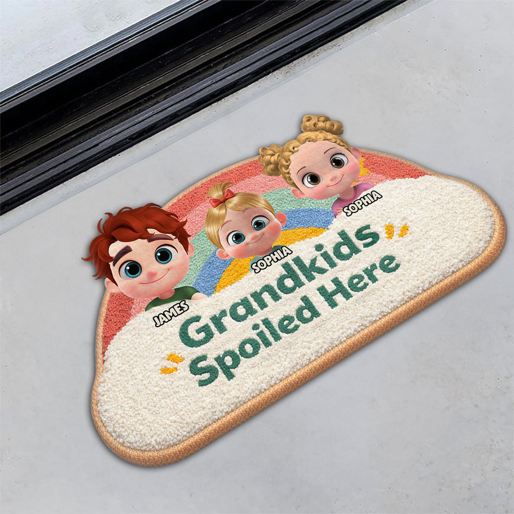 Rainbow Grandkids - Personalized Doormat