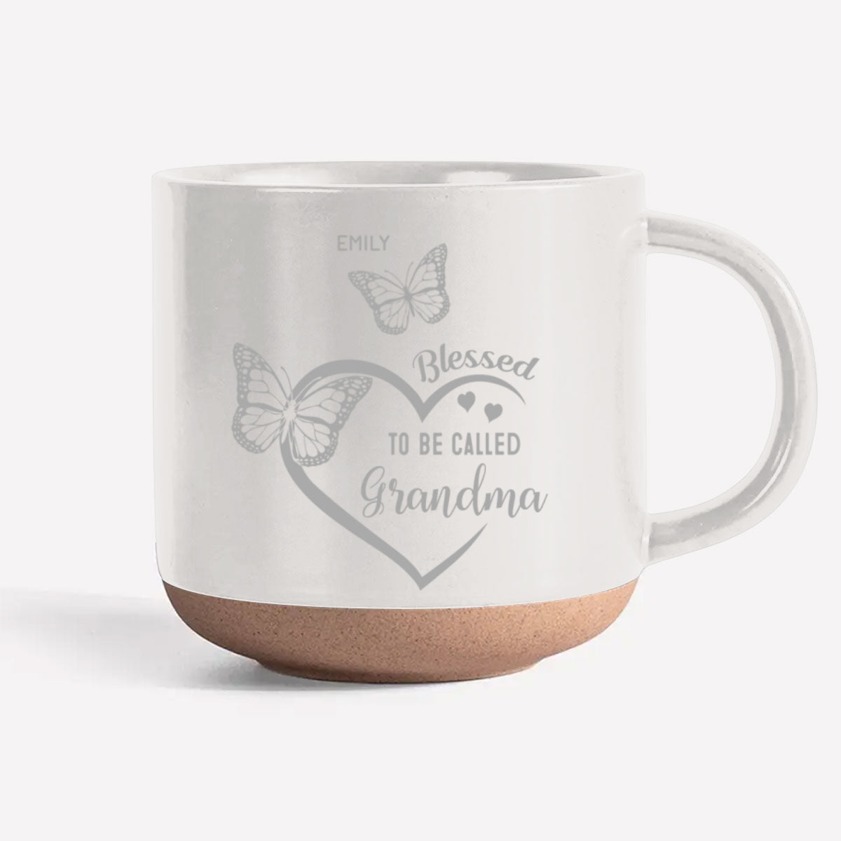 Custom Christmas & Birthday Gift For Grandma • Blessed Mimi - Personalized Engraved Pottery Mug