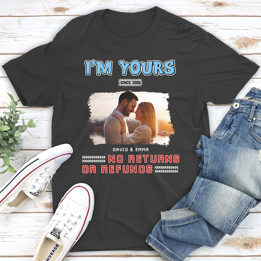 Custom Photo Christmas Anniversary Keepsake Gifts For Husband • I Am Yours Photo - Personalized Shirt