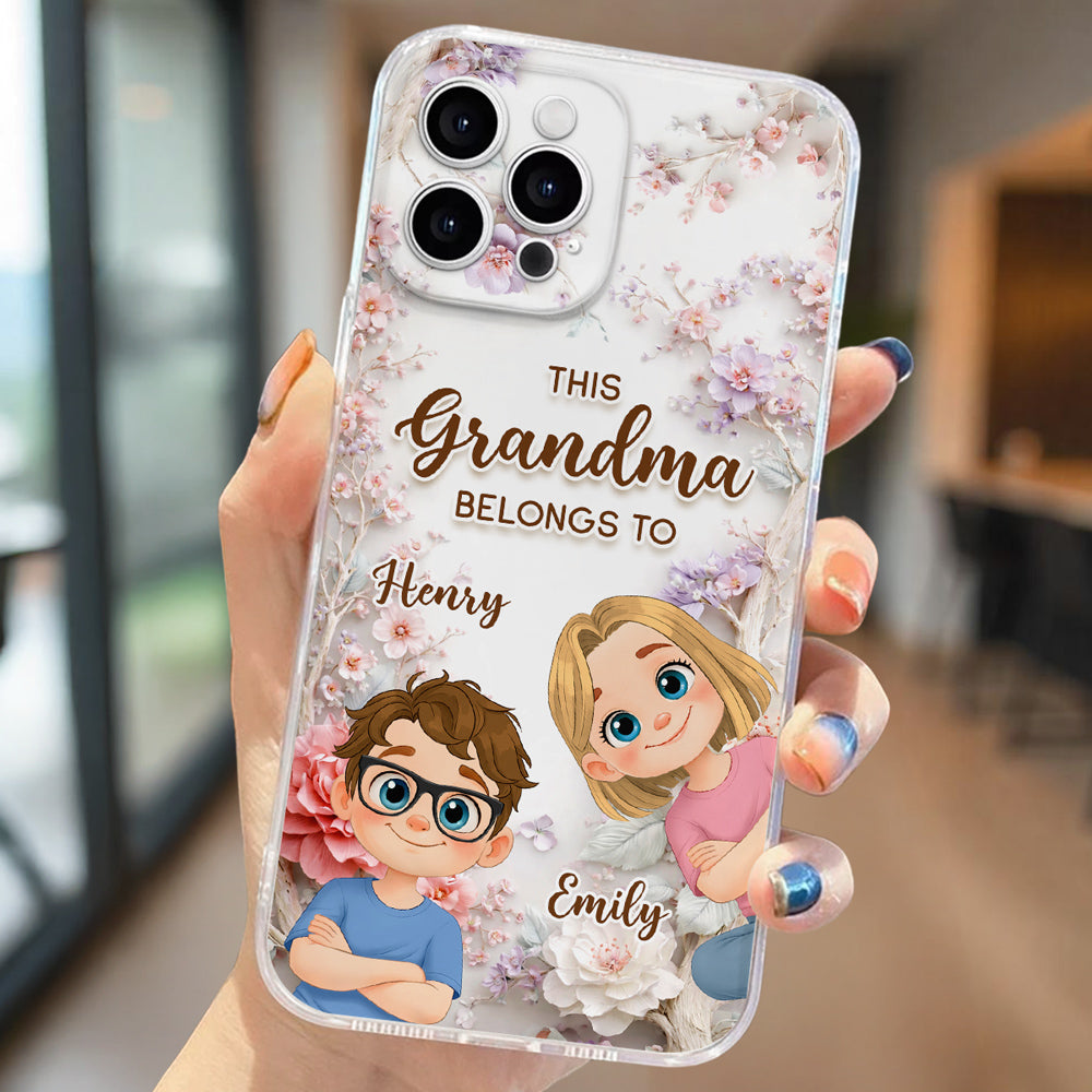 This Grandma Belongs To - Personalized 3D Effect Phone Case