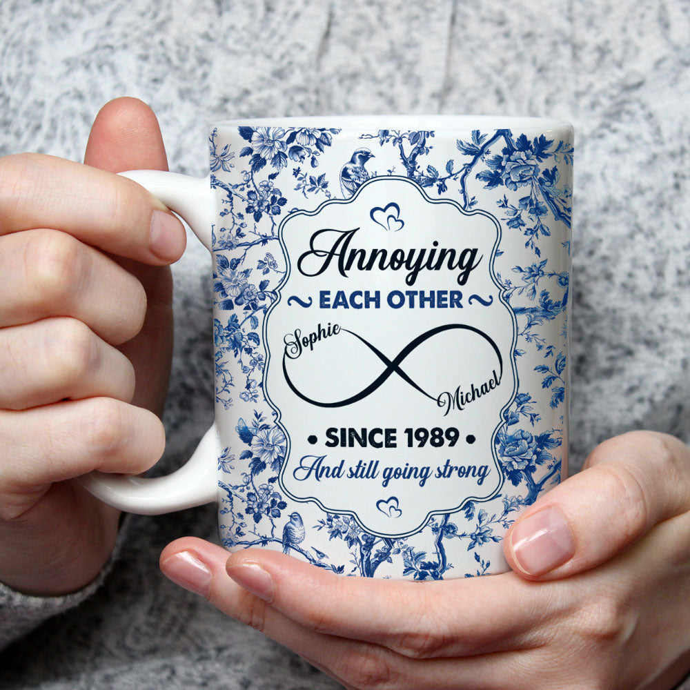 Custom Anniversary Keepsake Gifts For Couple • Love You Forever - Personalized Coffee Mug