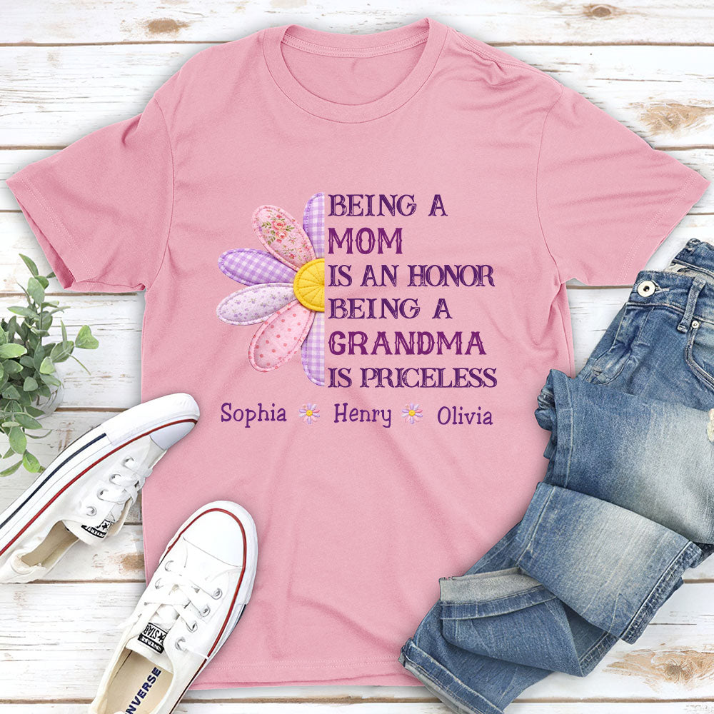 Custom Mother's Day Gift for Mom & Grandma • Being A Grandma - Personalized Shirt