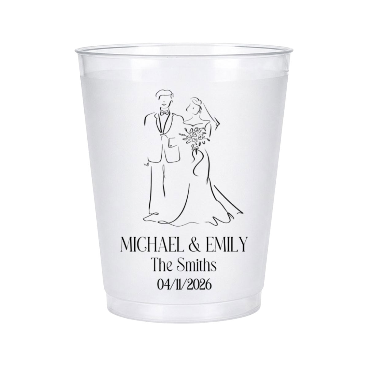 Our Wedding - Personalized Frosted Cup
