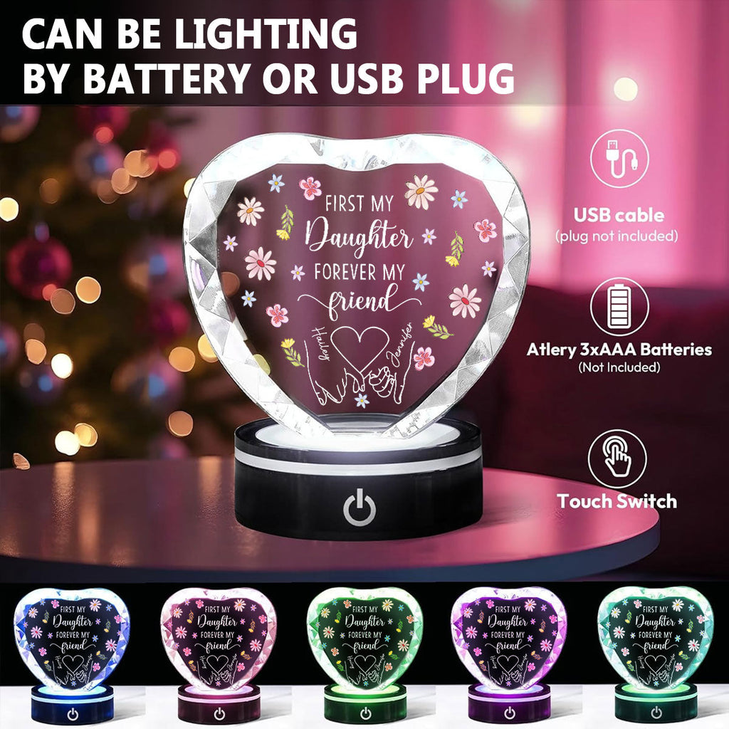 Forever My Friend - Personalized Crystal Led Light