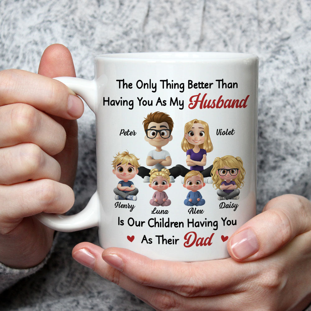 Custom Anniversary Keepsake Gifts For Couple • Having You As My Husband 2 - Personalized Coffee Mug