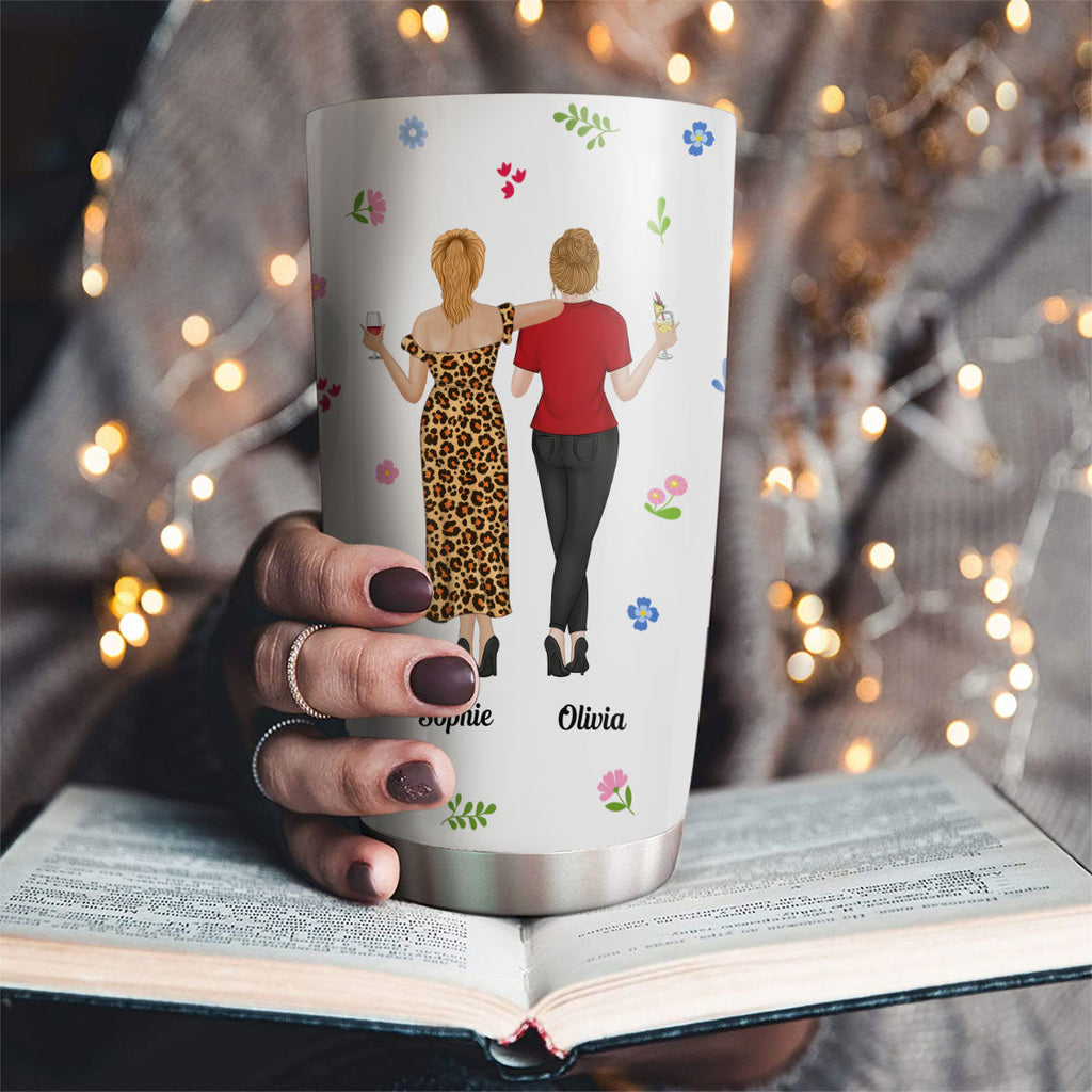 Custom Christmas Birthday Gifts For Best Friend • Punch Bitch Besties - Personalized Tumbler