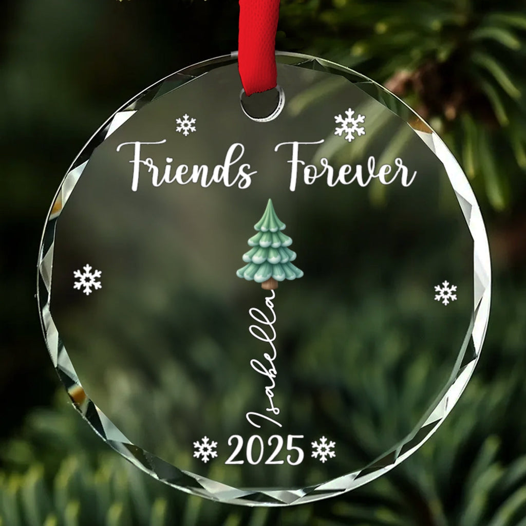Custom Sister Christmas Ornament •  Together Is Always Better - Personalized Glass Ornament