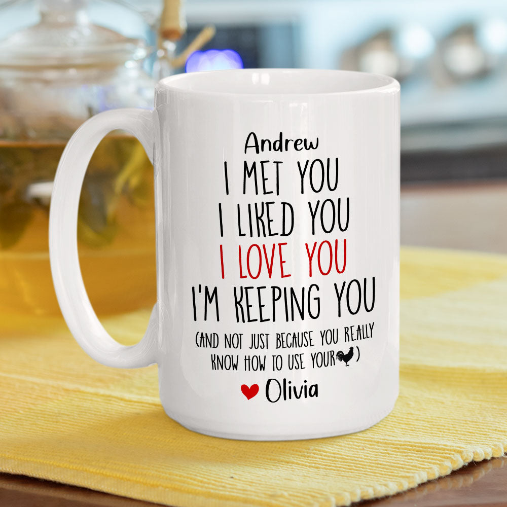 Custom Anniversary Keepsake Gifts For Couple • Not Just Because You Know How To Use It - Personalized Coffee Mug