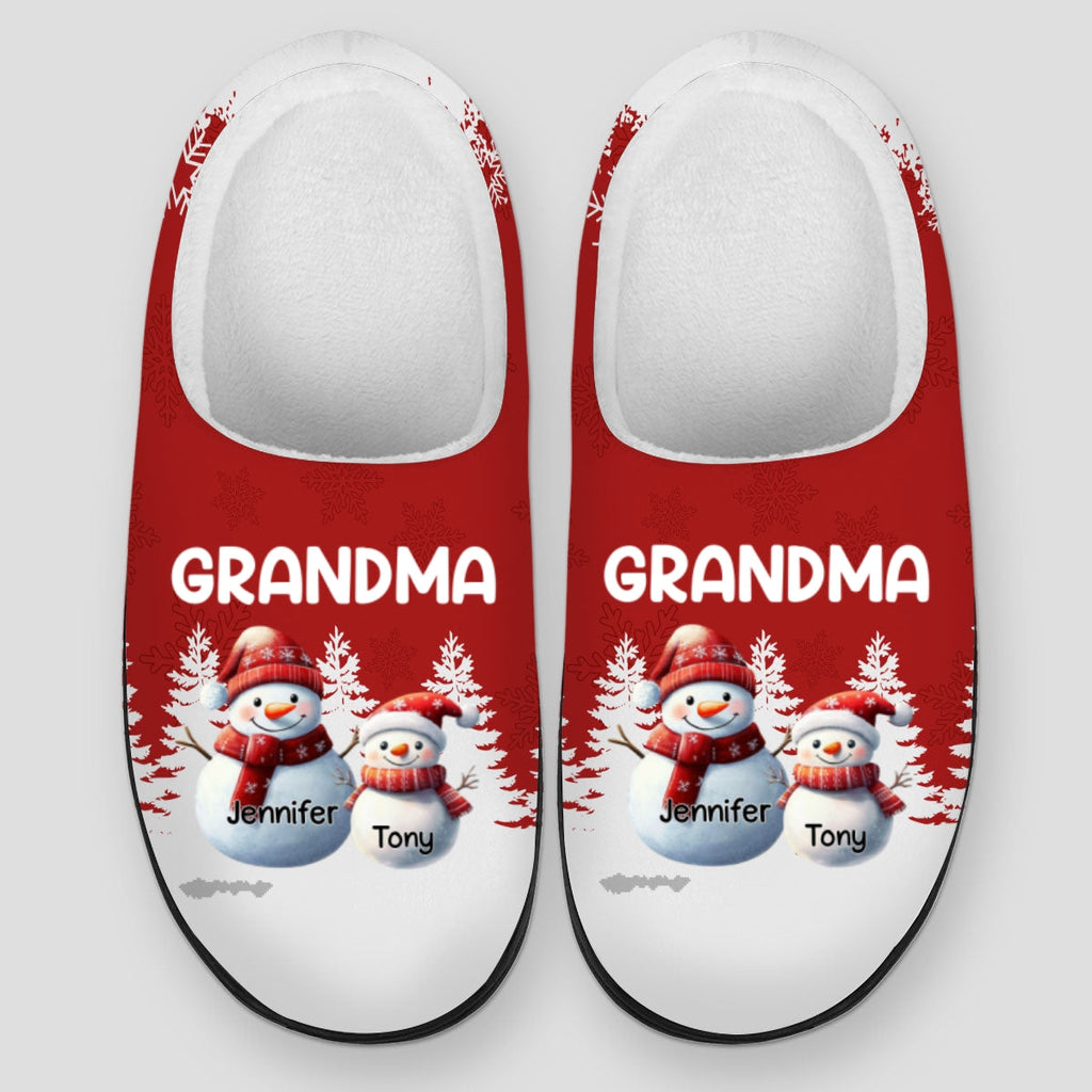 My Fav People Call Me Grandma - Personalized Plush Slippers