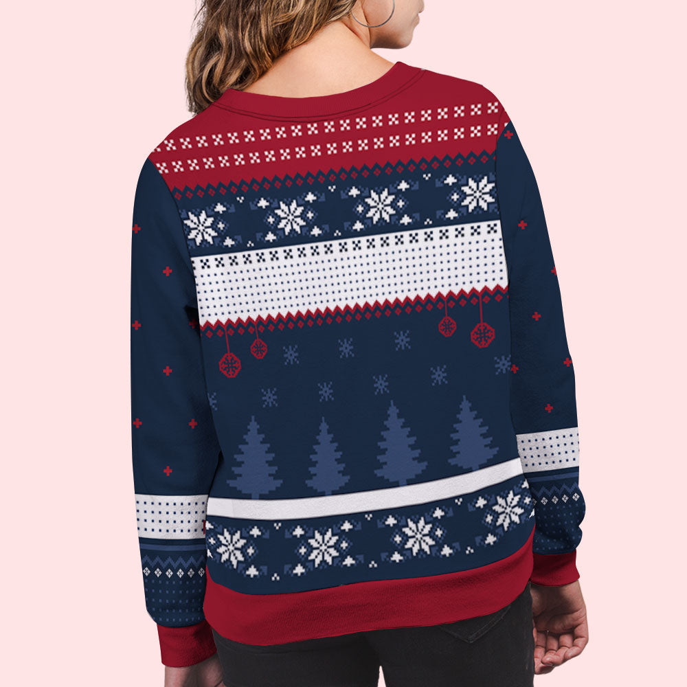 Custom Family Christmas Sweatshirt, Gift for Family Members • Christmas Family - Personalized All-Over-Print Sweatshirt