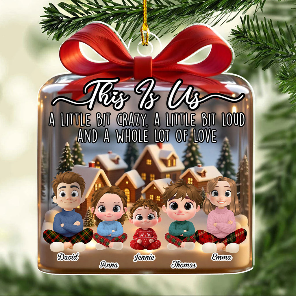Custom Brothers & Sisters Christmas Ornament •  This Is Us Together - Personalized Acrylic Ornament