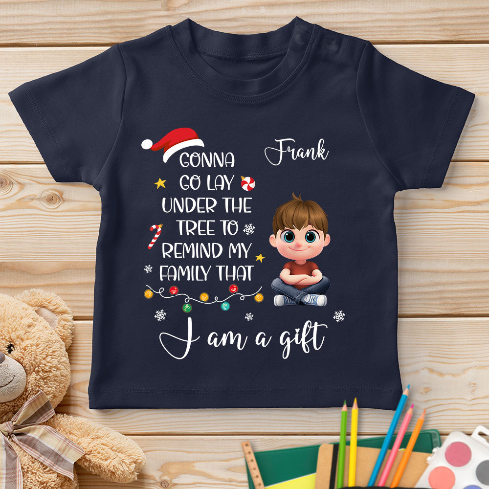 Custom Christmas Birthday Gifts For Children • I Am A Gift - Personalized Youth T-shirt
