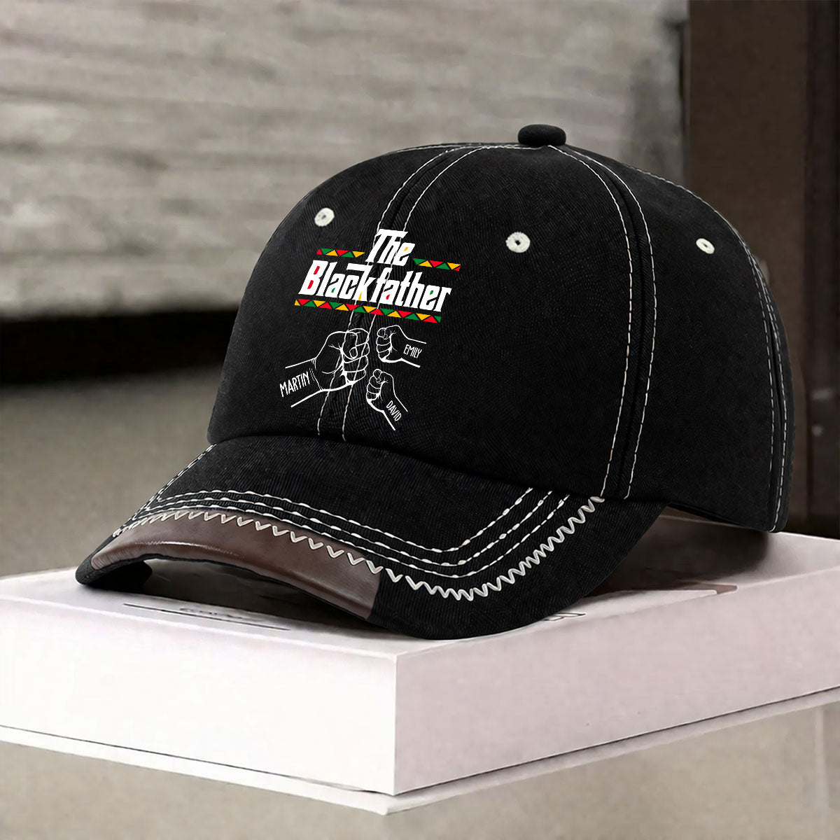 The Blackfather - Personalized Vintage Soft Baseball Cap