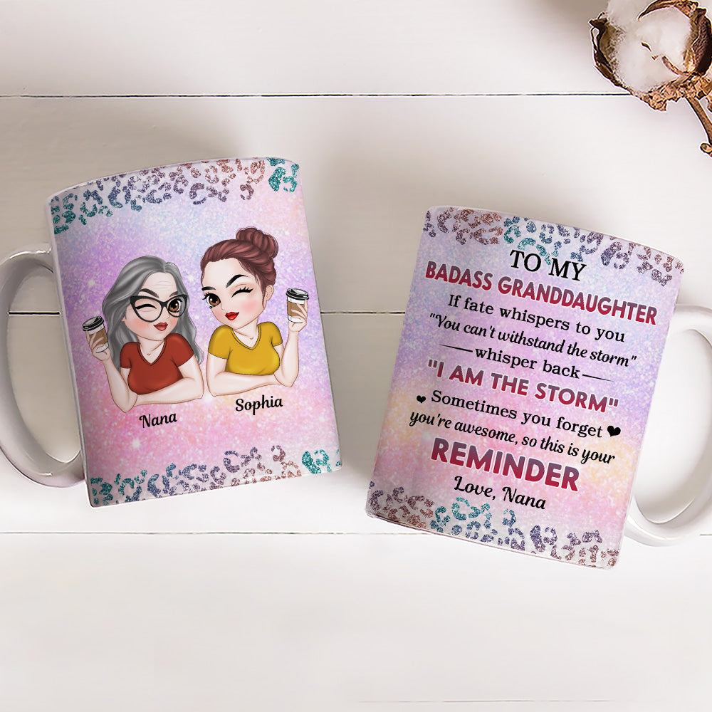Custom Christmas & Birthday Gift for Daughter • My Brave Granddaughter - Personalized Coffee Mug