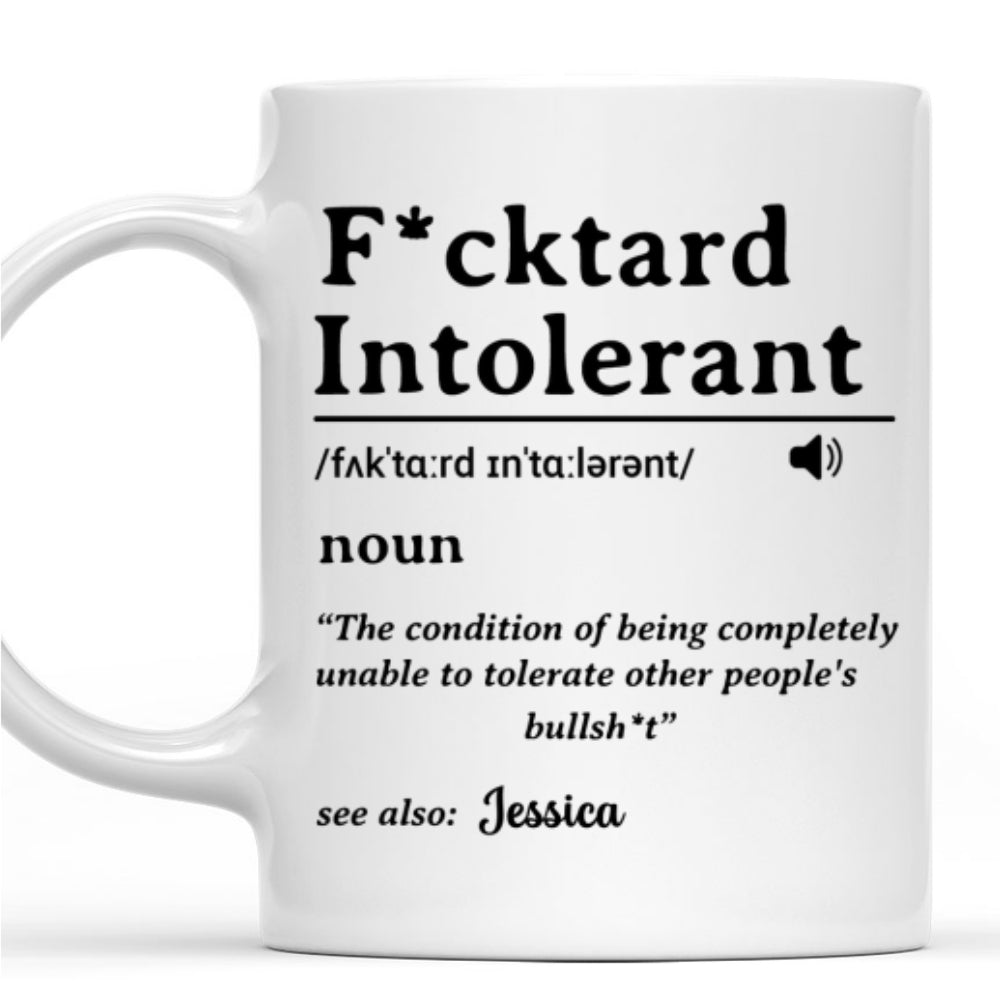 Custom Coworker, Christmas & Birthday Team Appreciation Gift • My Patience For Fools Ends - Personalized Coffee Mug