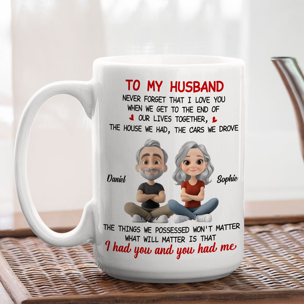 Custom Anniversary Keepsake Gifts For Couple • Never Forget I Love You - Personalized Coffee Mug