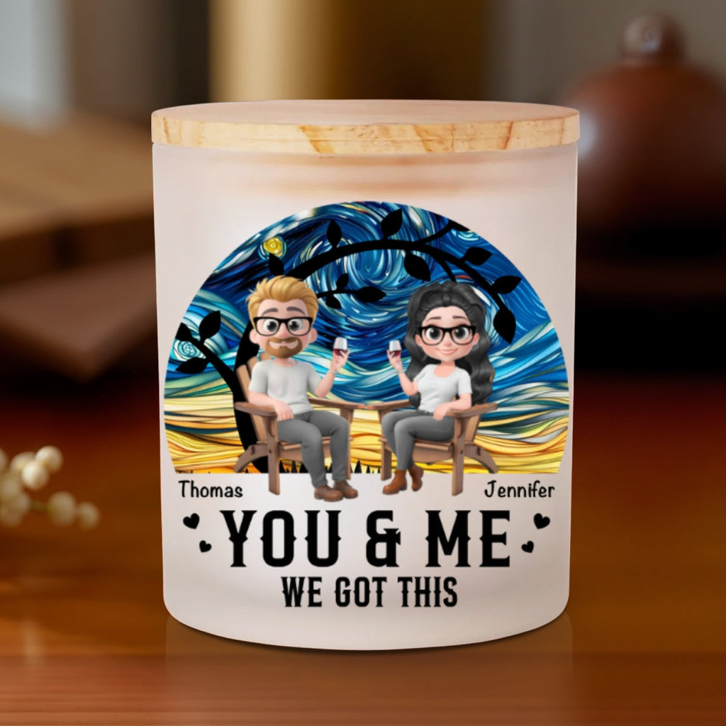 We Got This - Personalized Glass Jar With LED Candle