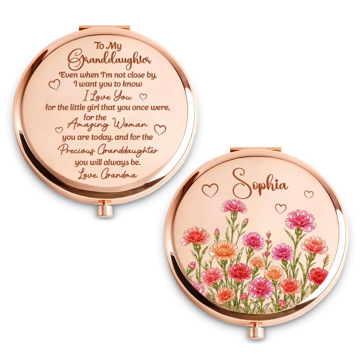 To My Little Girl - Personalized Compact Mirror