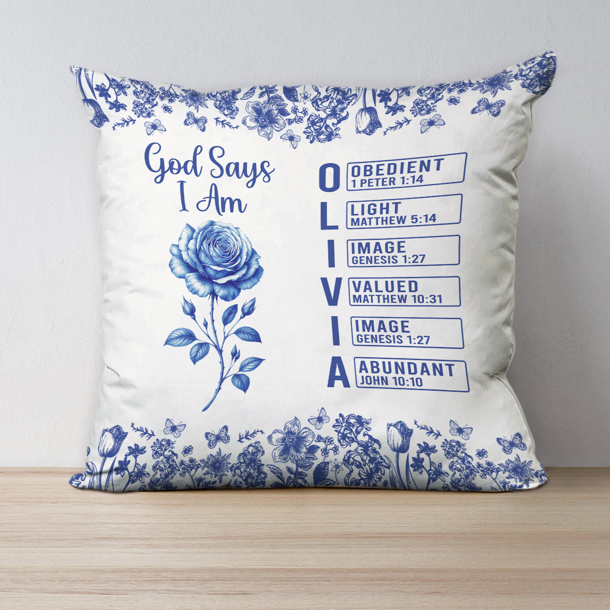 God Says You Are - Personalized Pillow