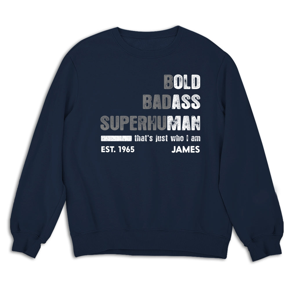 Custom Father's Day, Special Gift for Dad & Grandpa • The Bold Badass One - Personalized Shirt