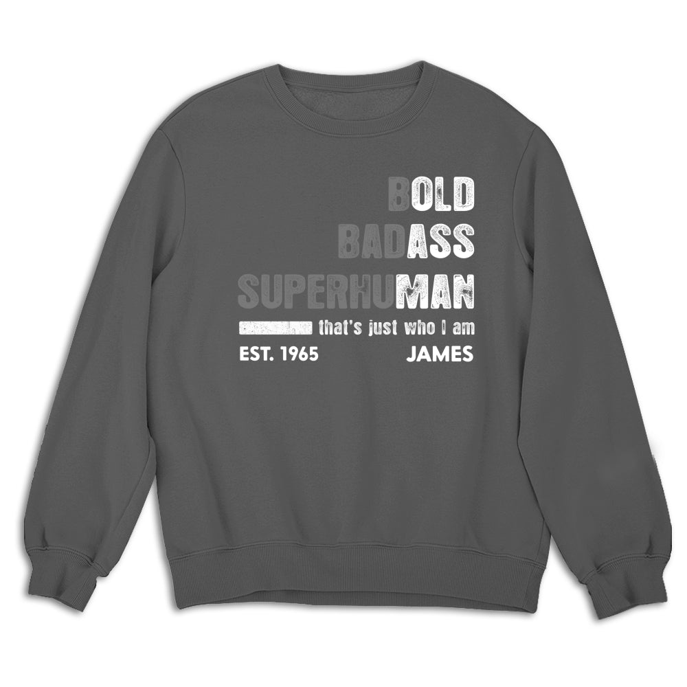 Custom Father's Day, Special Gift for Dad & Grandpa • The Bold Badass One - Personalized Shirt