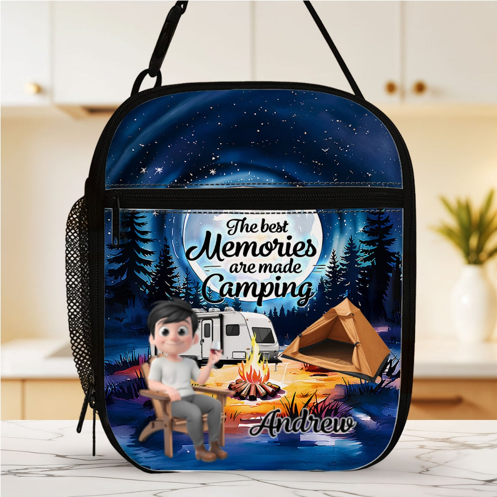 The Best Memories Are Made Camping - Personalized Insulated Lunch Bag