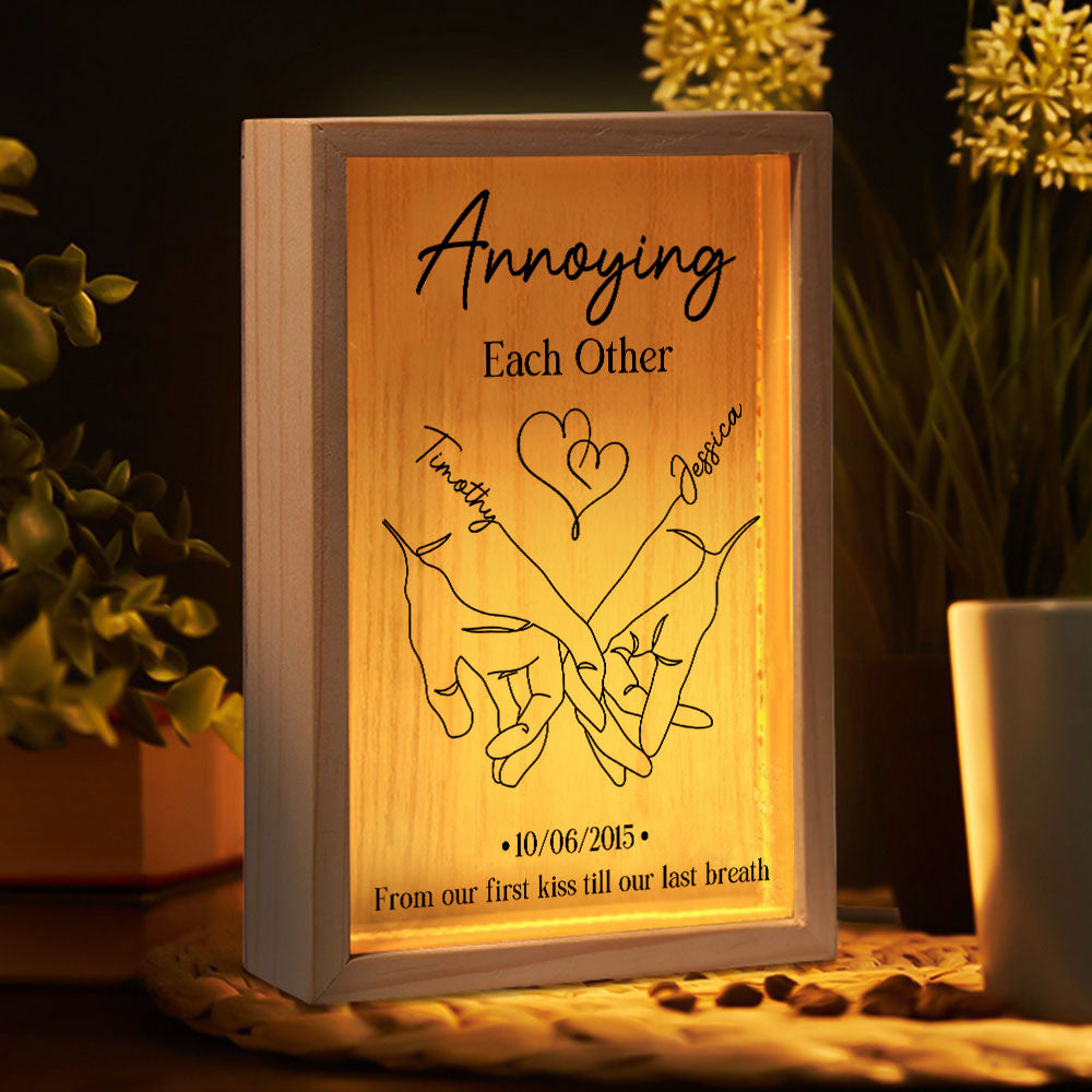 Annoying Each Other Forever Couple - Personalized Frame Light Box