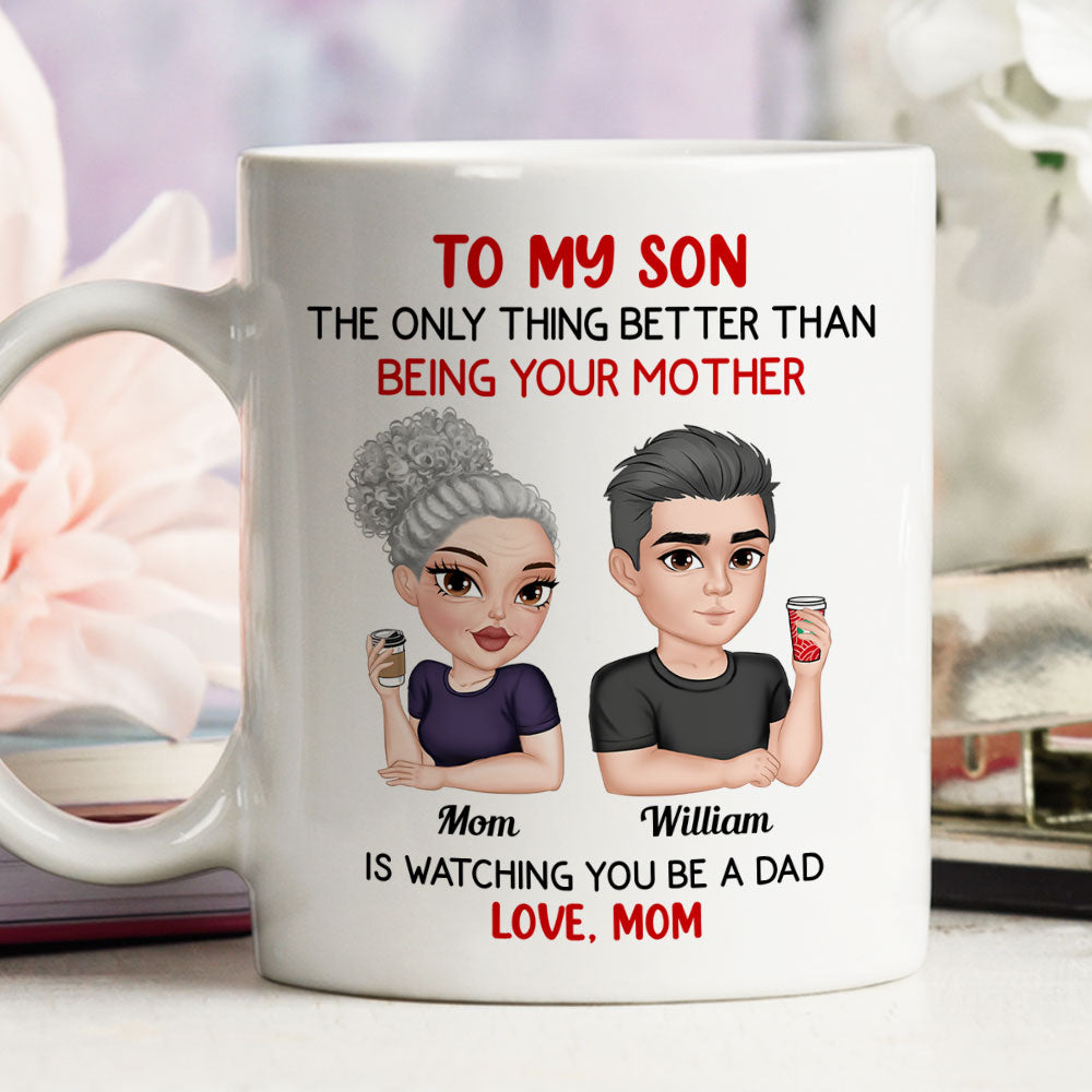 Custom Christmas & Birthday Keepsake Gift • Proud To be Your Father - Personalized Coffee Mug