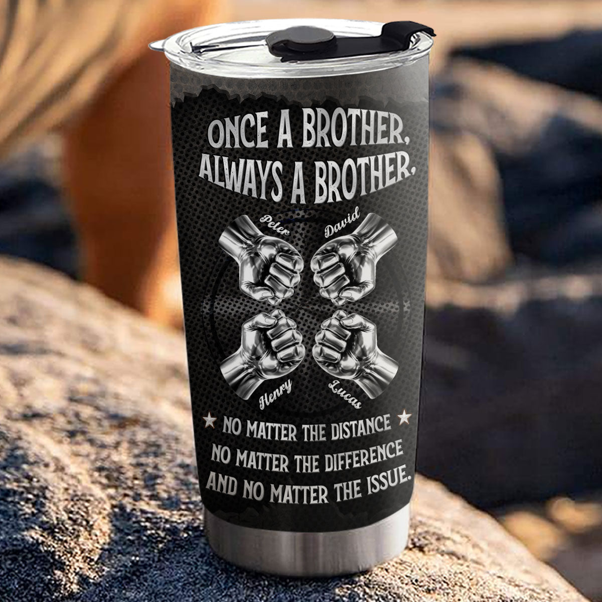 Custom Christmas Birthday Gifts For Brother • Always My Brother - Personalized Tumbler