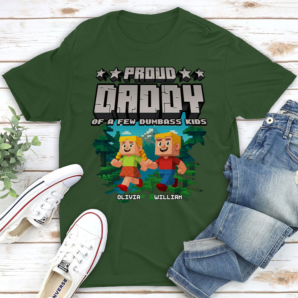 Custom Father's Day, Special Gift for Dad & Grandpa • Proud Grandfather Of Few Kids - Personalized Shirt