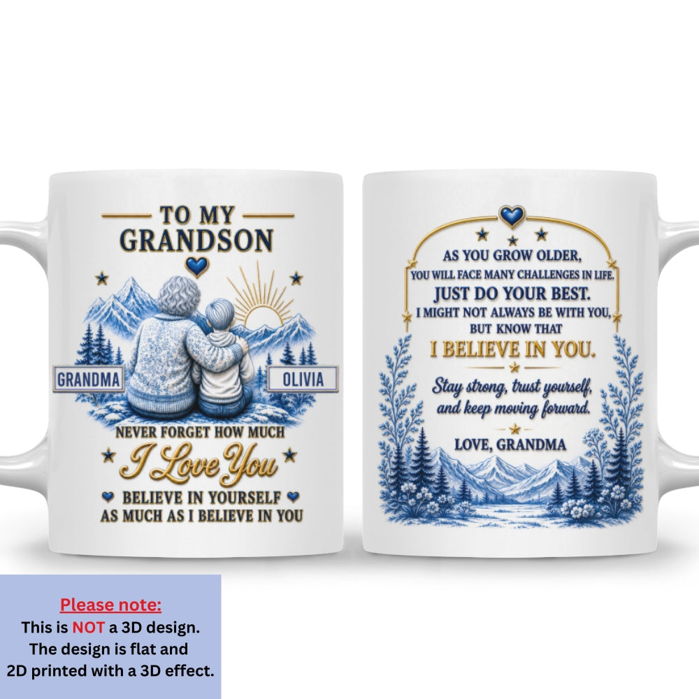 Custom Christmas & Birthday Keepsake Gift • My Love Always Follows You - Personalized 3D Inflated Effect Mug