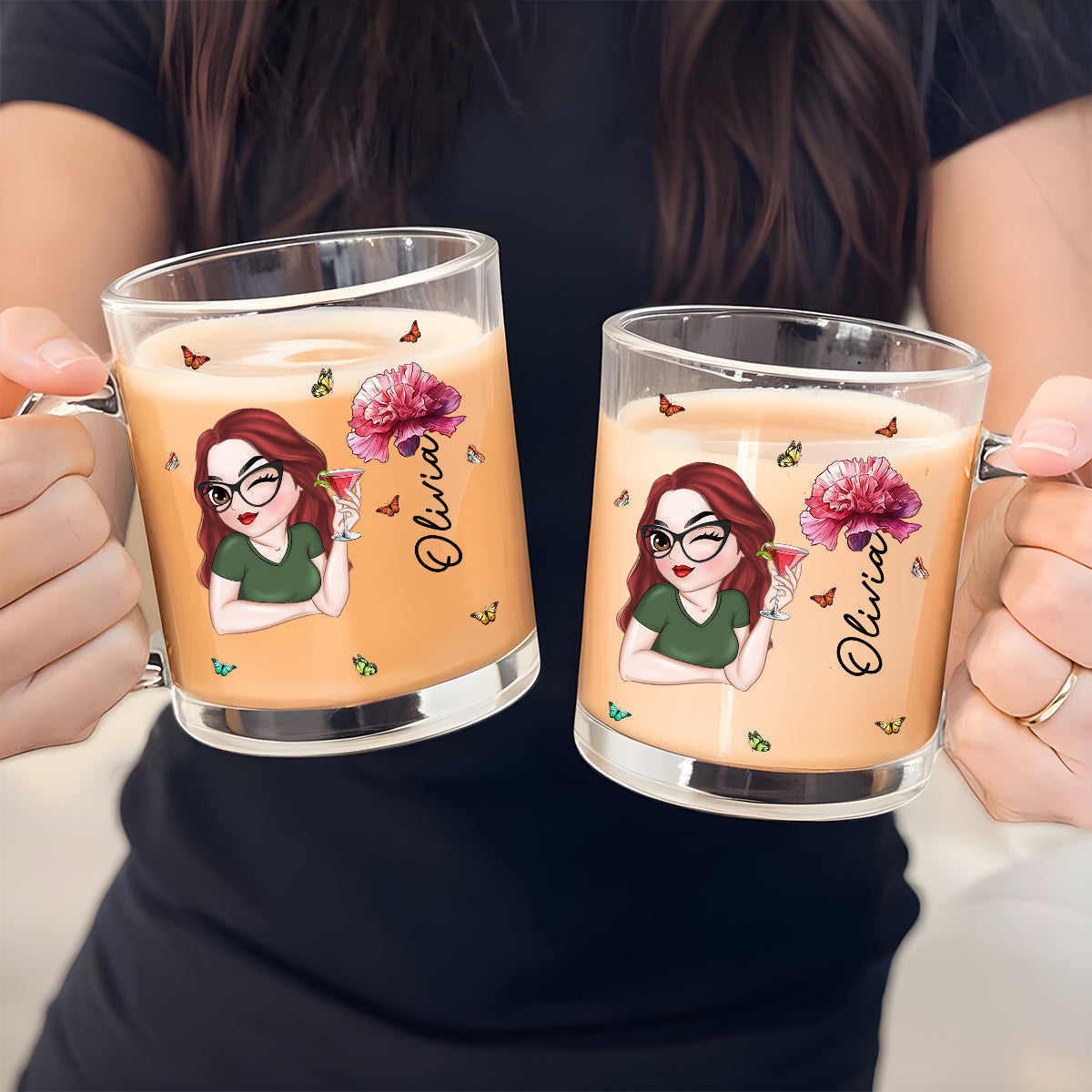 Custom Best Friend, Christmas & Birthday Friendship Keepsake Gift • Beautiful Friend - Personalized Glass Mug