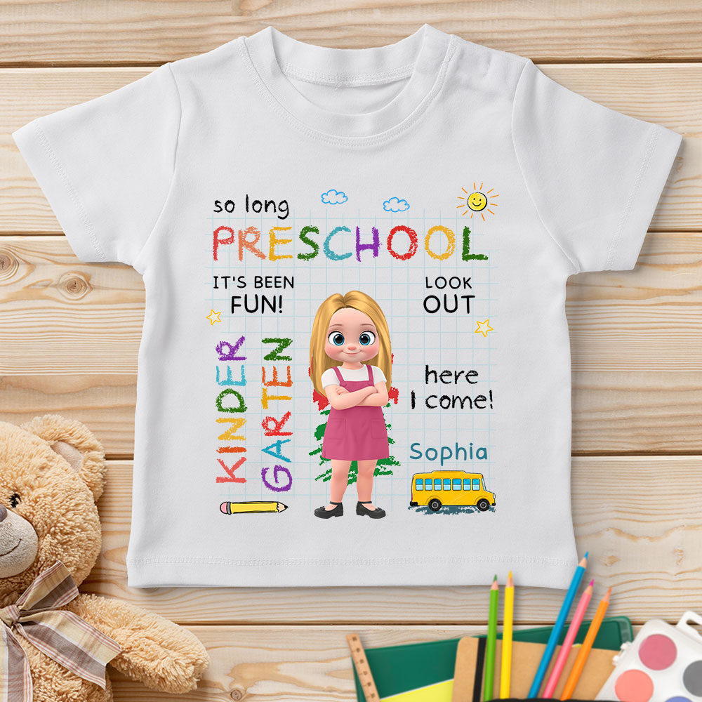 Custom Christmas Birthday Gifts For Children • Preschool Was Fun - Personalized Youth T-shirt