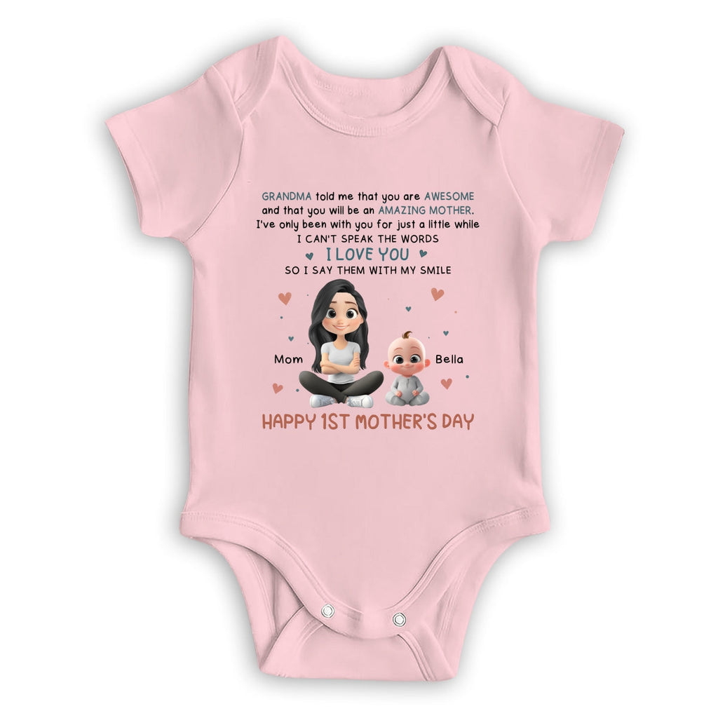 Grandma Told Me - Personalized Baby Onesie