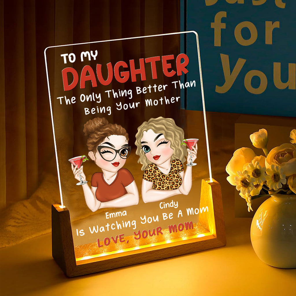 Custom Mother's Day Gifts for Daughter & Mom • Lovely Daughter - Personalized Night Light