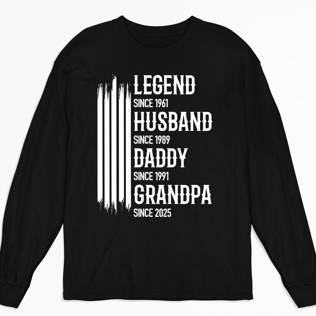 Custom Christmas & Birthday Gift for Dad, Grandpa • The Original Legend - Personalized Shirt