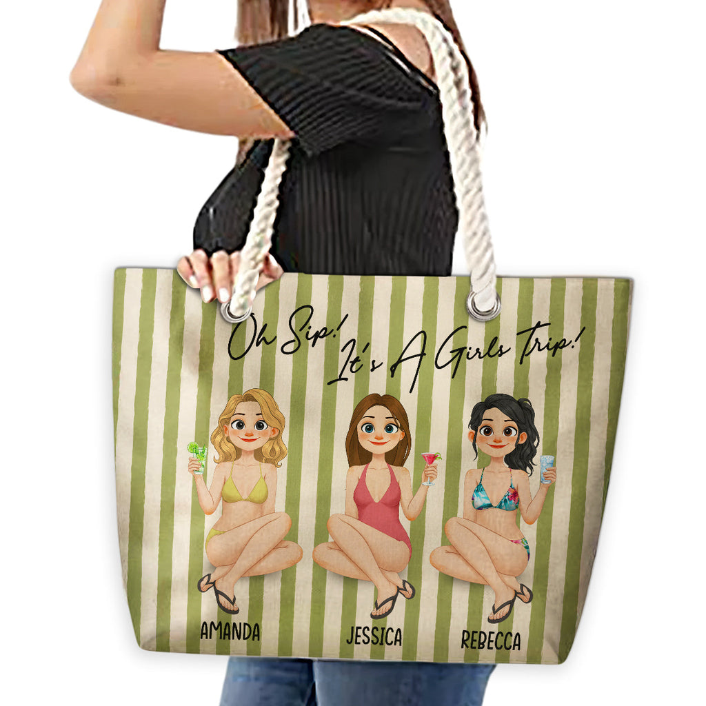 It Is A Girls Trip - Personalized Beach Bag