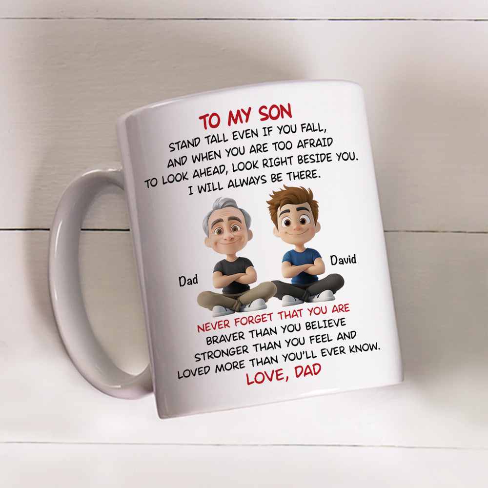 Custom Christmas & Birthday Gift for Son • To My Son - I Will Always Be There - Personalized Coffee Mug