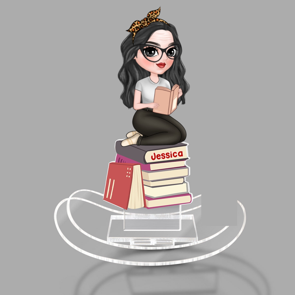 I Am A Book Lover - Personalized Acrylic Shaking Stand